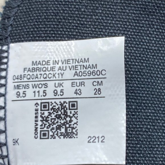 Converse Ctas High Shoes Skate White Red Men Size Canvas Custom A05960C-BLWRR - Picture 7 of 7